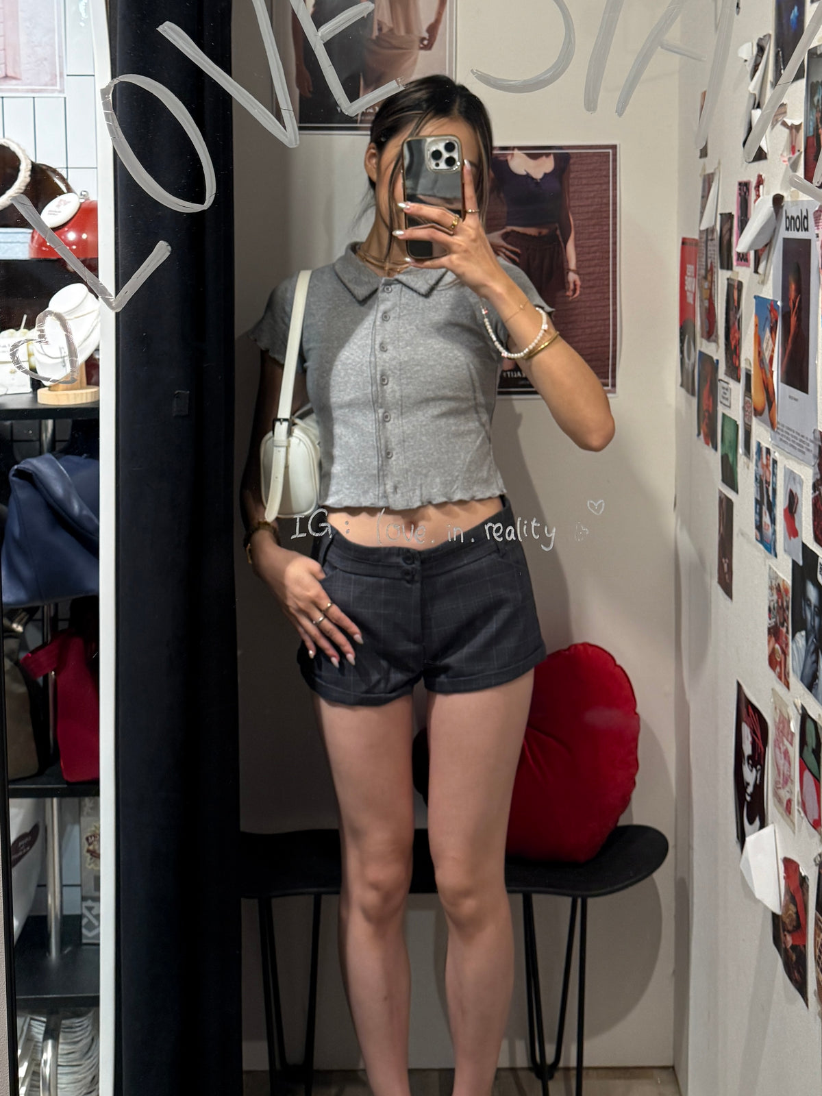 Mini Checked Shorts