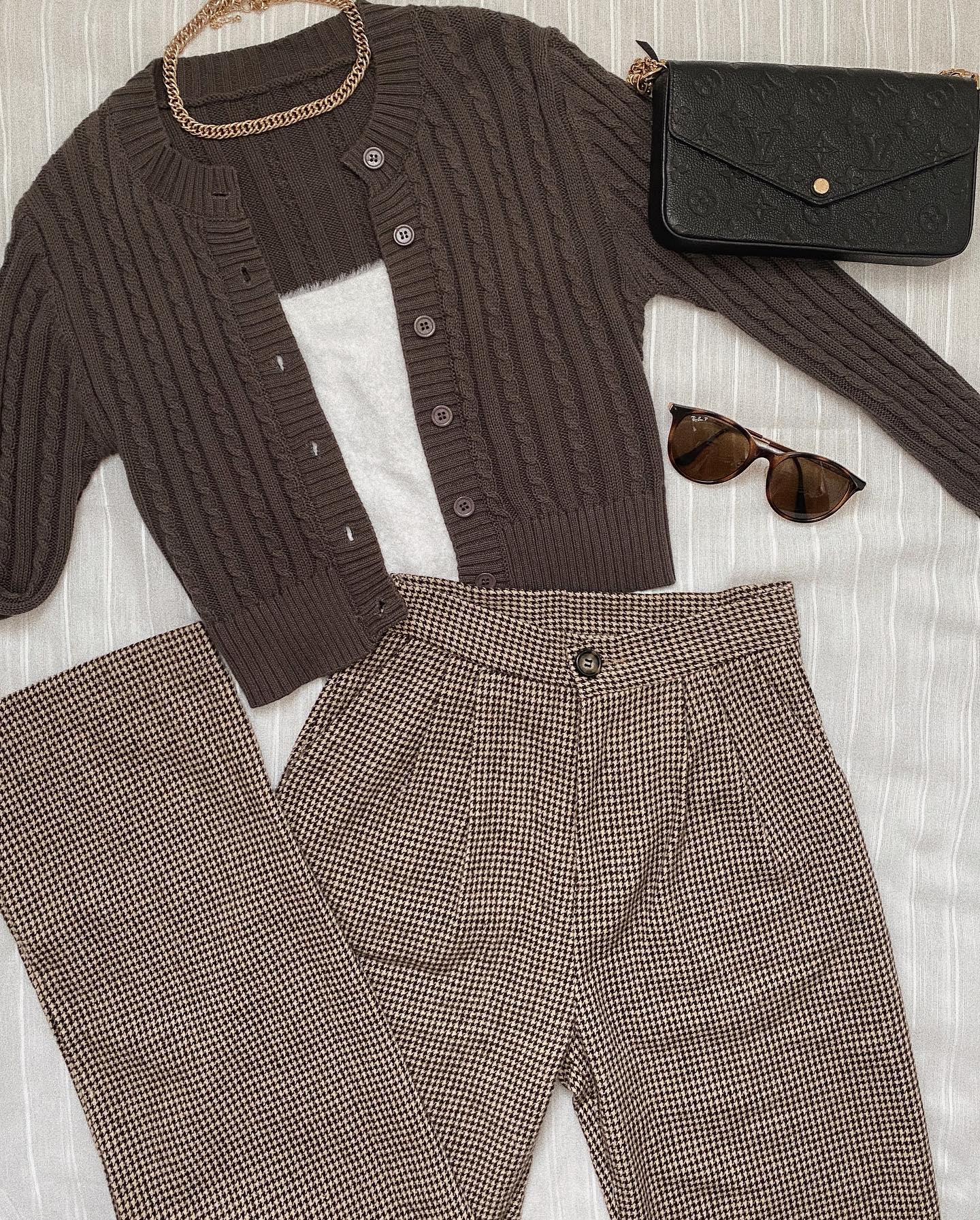Choco Cropped Cardigan