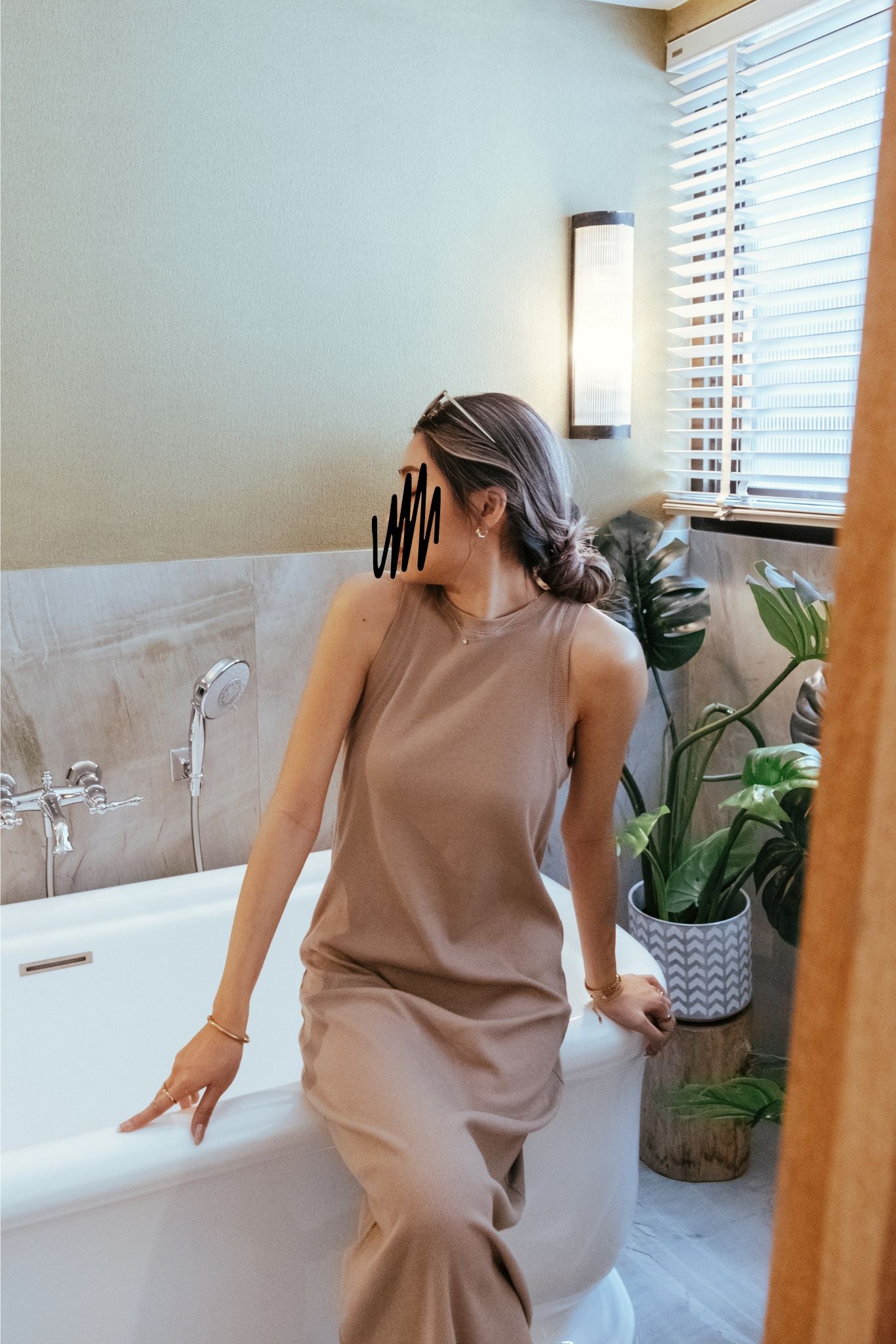 Endless Halter Neck Maxi Dress - Beige