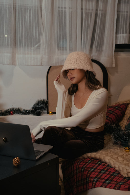 Round Neck Second Skin Top - Ivory