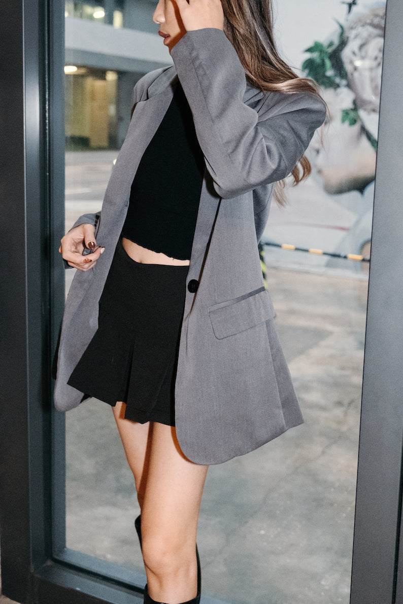 Oops Mid Rise Mini Skirt - Black