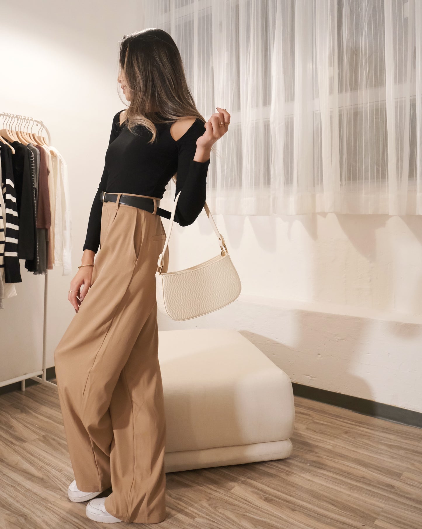 Cool Shoulder Long Sleeve Top