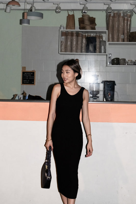 TGIF Stretchy Maxi Dress - Black