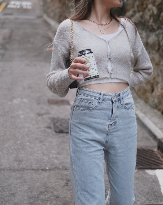 Gloomy But Groovy Cropped Cardigan