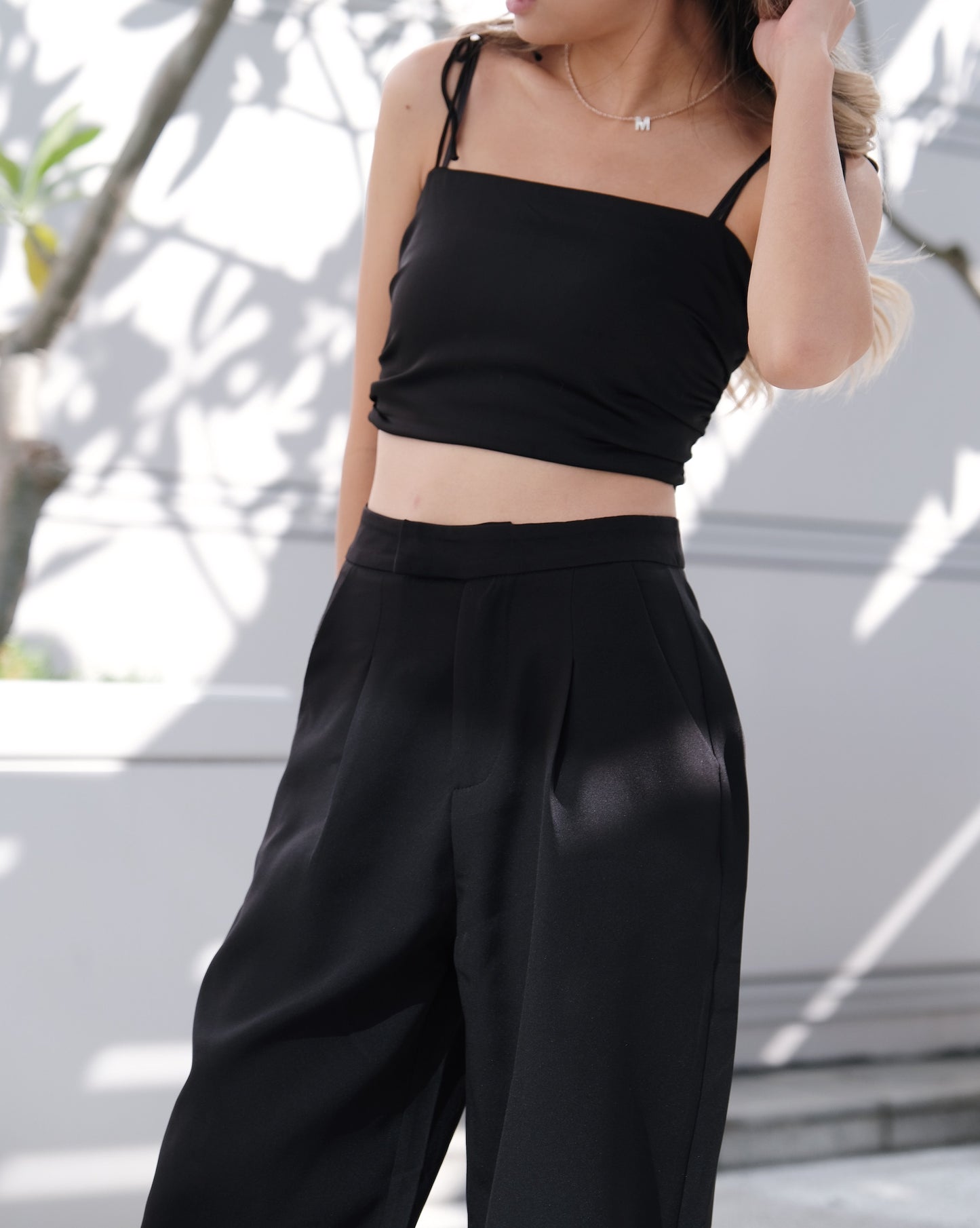Today Not Working High-waist Pants - Black