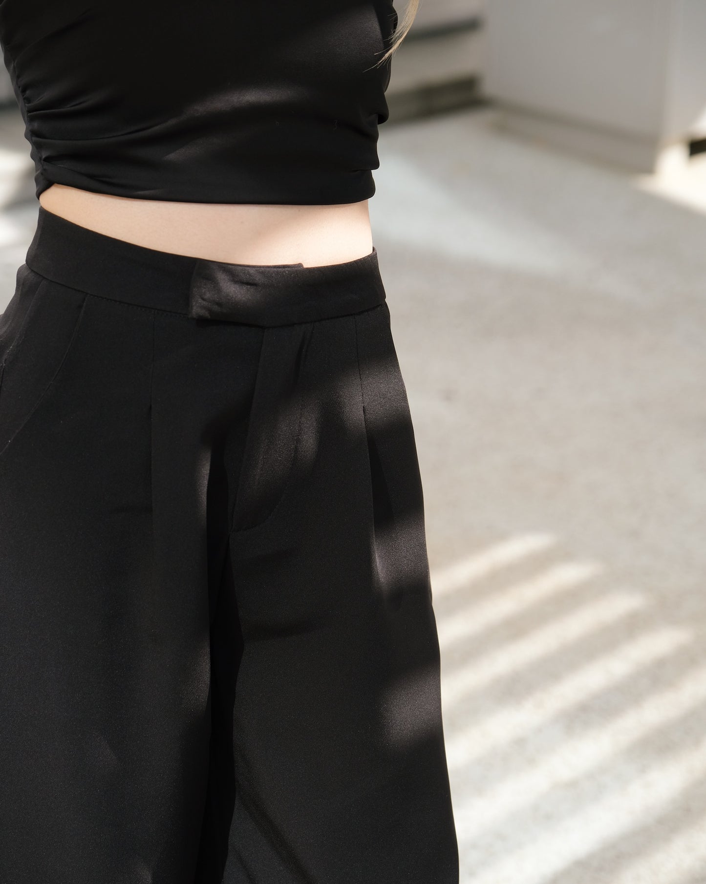 Today Not Working High-waist Pants - Black