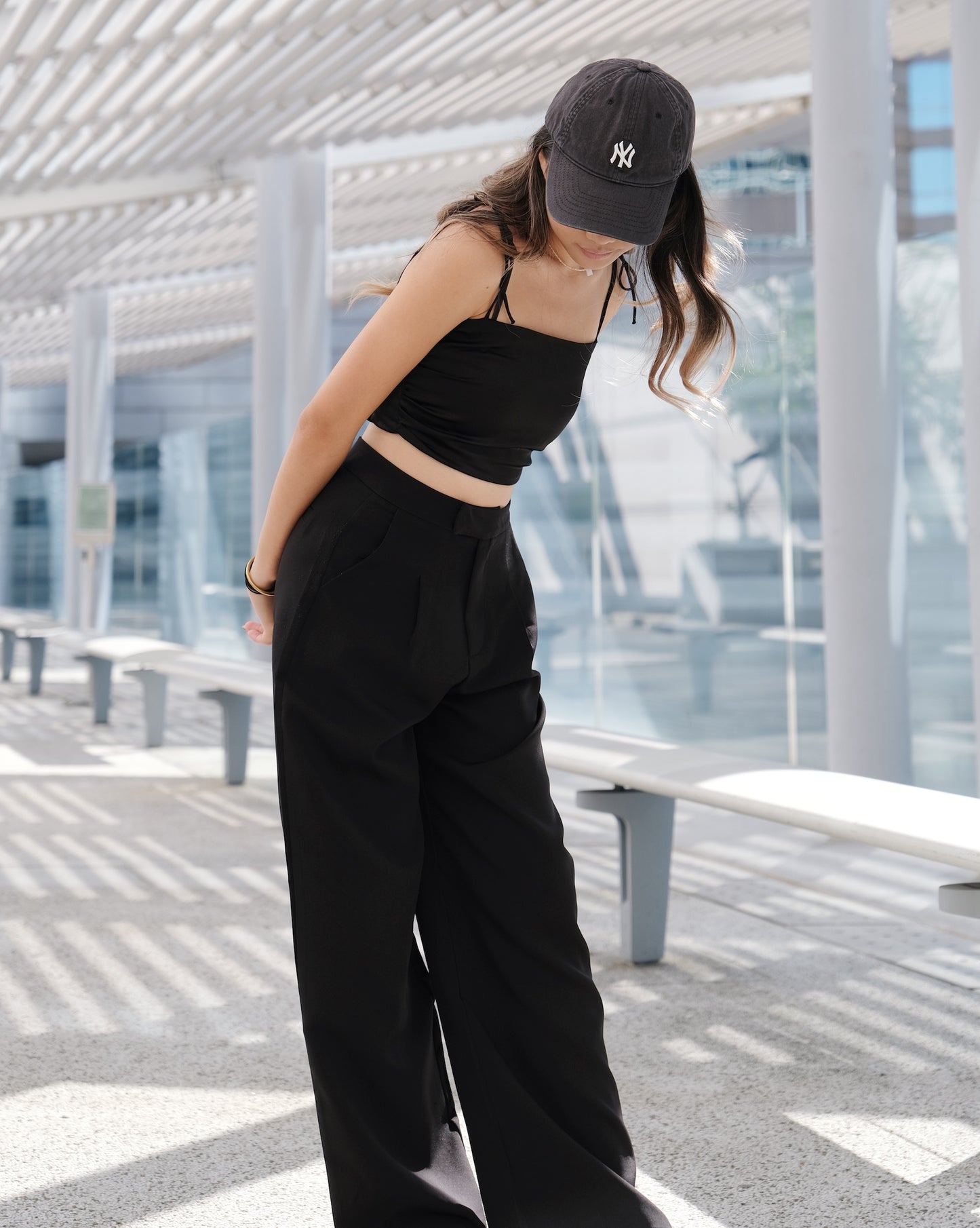 Today Not Working High-waist Pants - Black