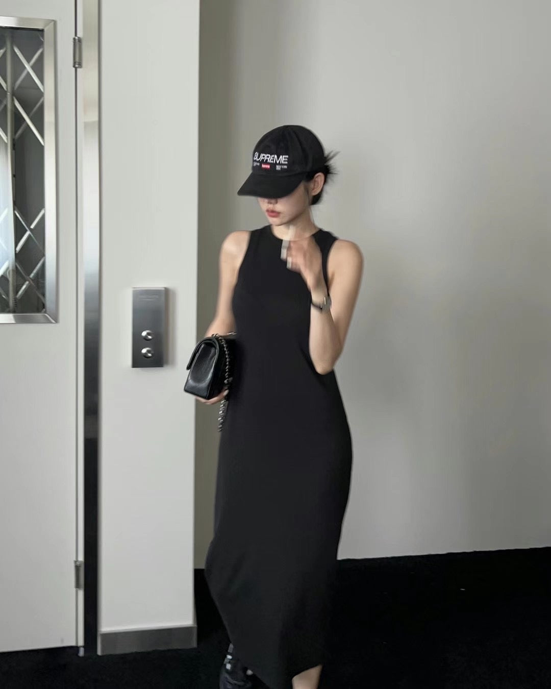 Endless Halter Neck Maxi Dress - Black