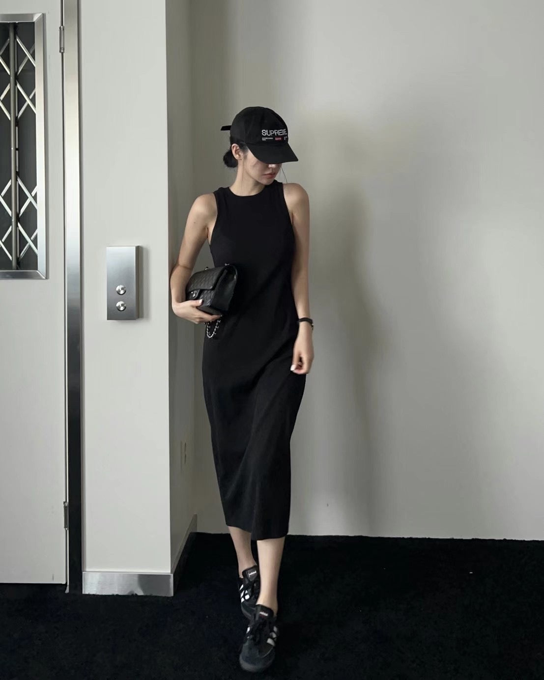 Endless Halter Neck Maxi Dress - Black