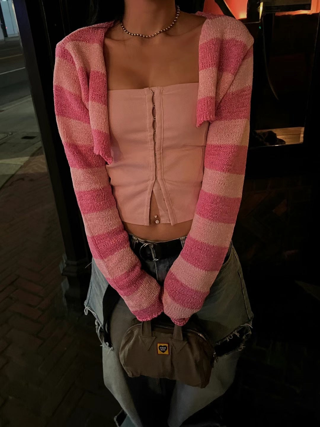 Buckle Up Playing Cami Top - Baby Pink