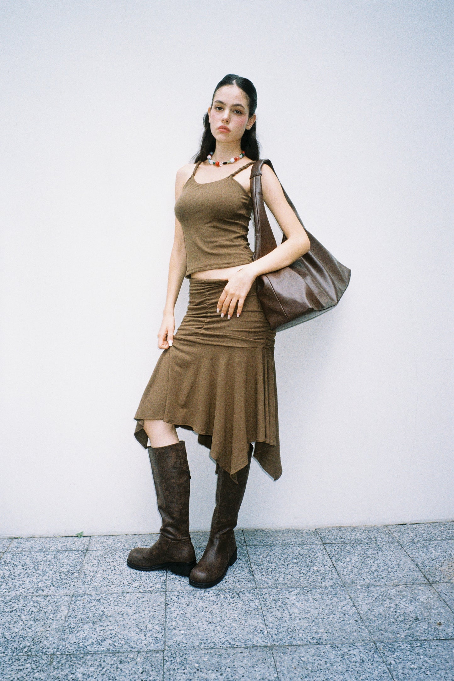 July Mansion - Giga Jersey in Cappuccino Brown