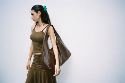 July Mansion - Giga Jersey in Cappuccino Brown