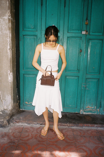 July Mansion - Mini Emma Crossbody in Cappuccino Brown