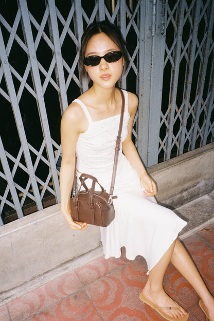 July Mansion - Mini Emma Crossbody in Cappuccino Brown