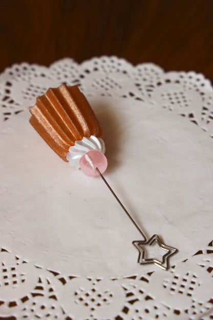 PetitSerie / Sparking Canelé Memo Holder [Pink Cherry]