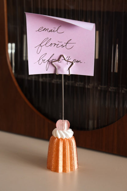 PetitSerie / Sparking Canelé Memo Holder [Pink Cherry]