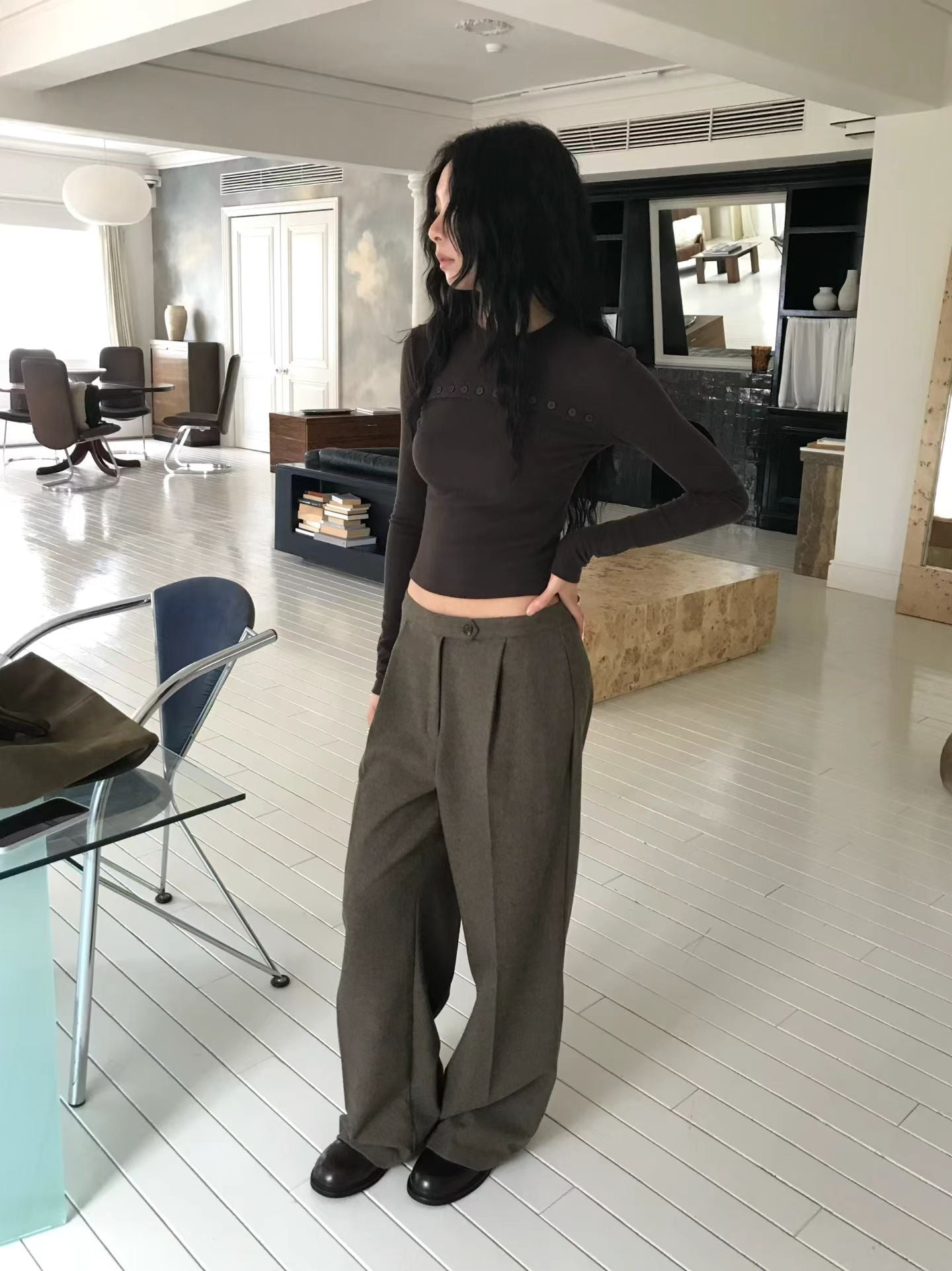 [ 🆕 簡約 & 小細節 ! 軟綿綿長袖 top ] Lock It Up Top - 3 colours