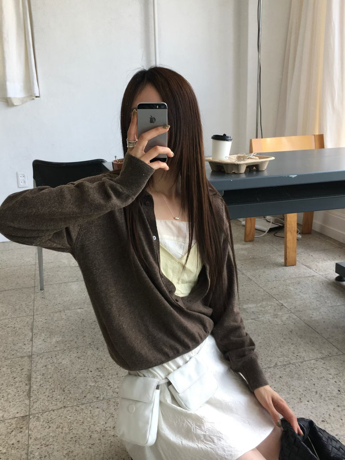 Collared Button-Front Fine Knit Sweater - 4 colours
