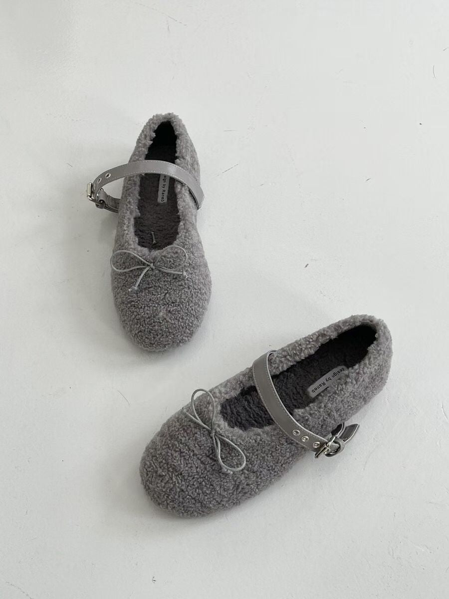 [ 🆕 私心超級愛!! 毛毛平底 Mary Jane] Momo Ballet Flats - 3 colours