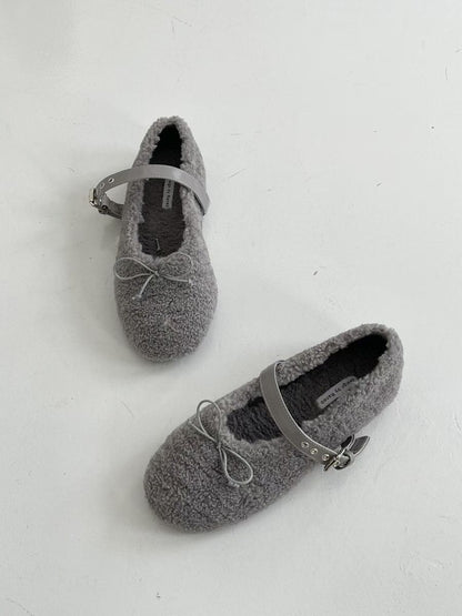 [ 🆕 私心超級愛!! 毛毛平底 Mary Jane] Momo Ballet Flats - 3 colours