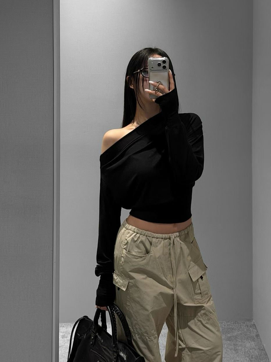 [ 🆕 無法抗拒的超柔軟觸感 ᶻ 𝗓 𐰁 .ᐟ ] Busy Cooling Asymmetric Top - 3 colours