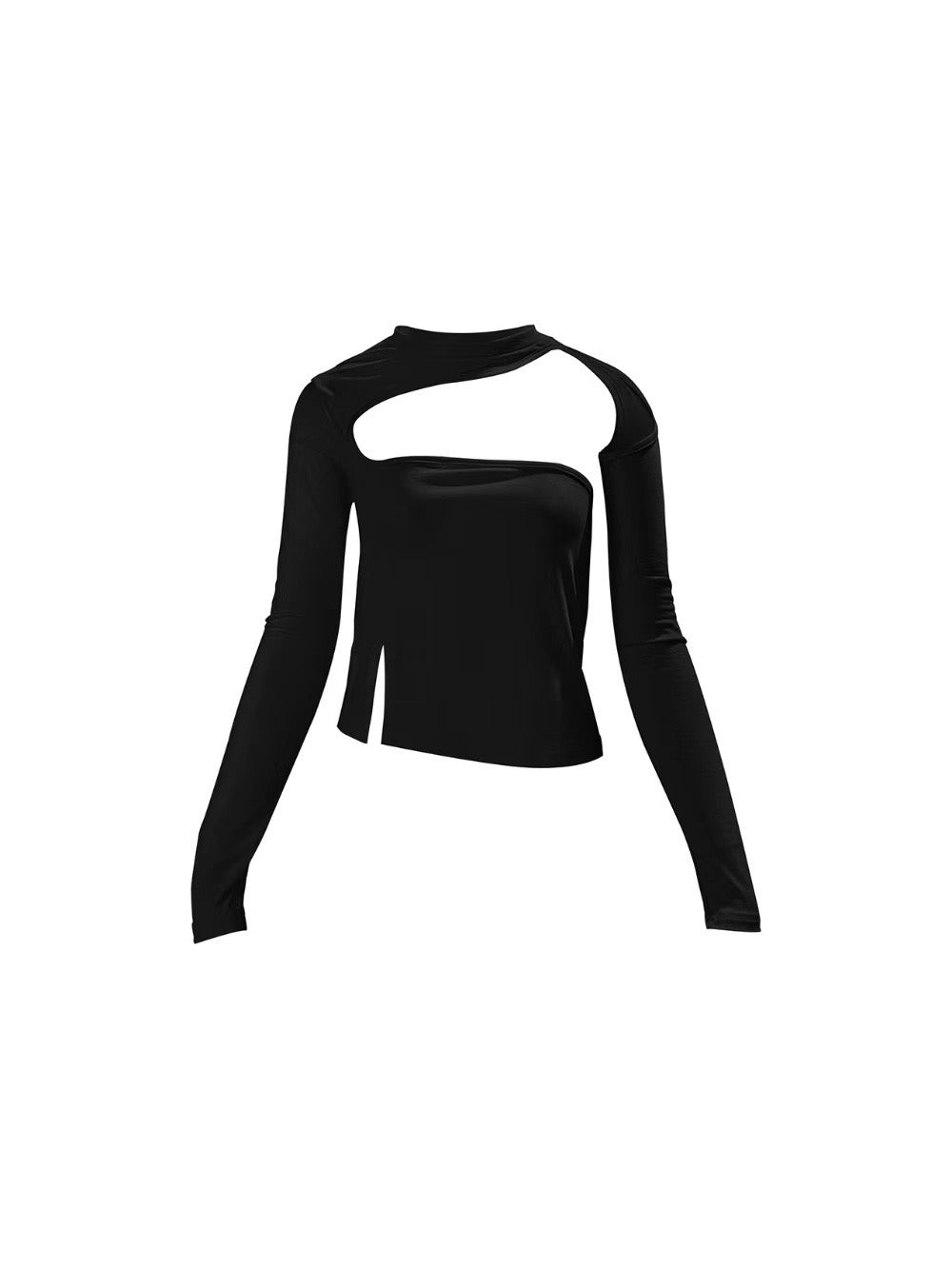 [ 驚喜 item! 型格 sassy top! ] Cut Out Sexy Cool Long Sleeve Top - 2 colours