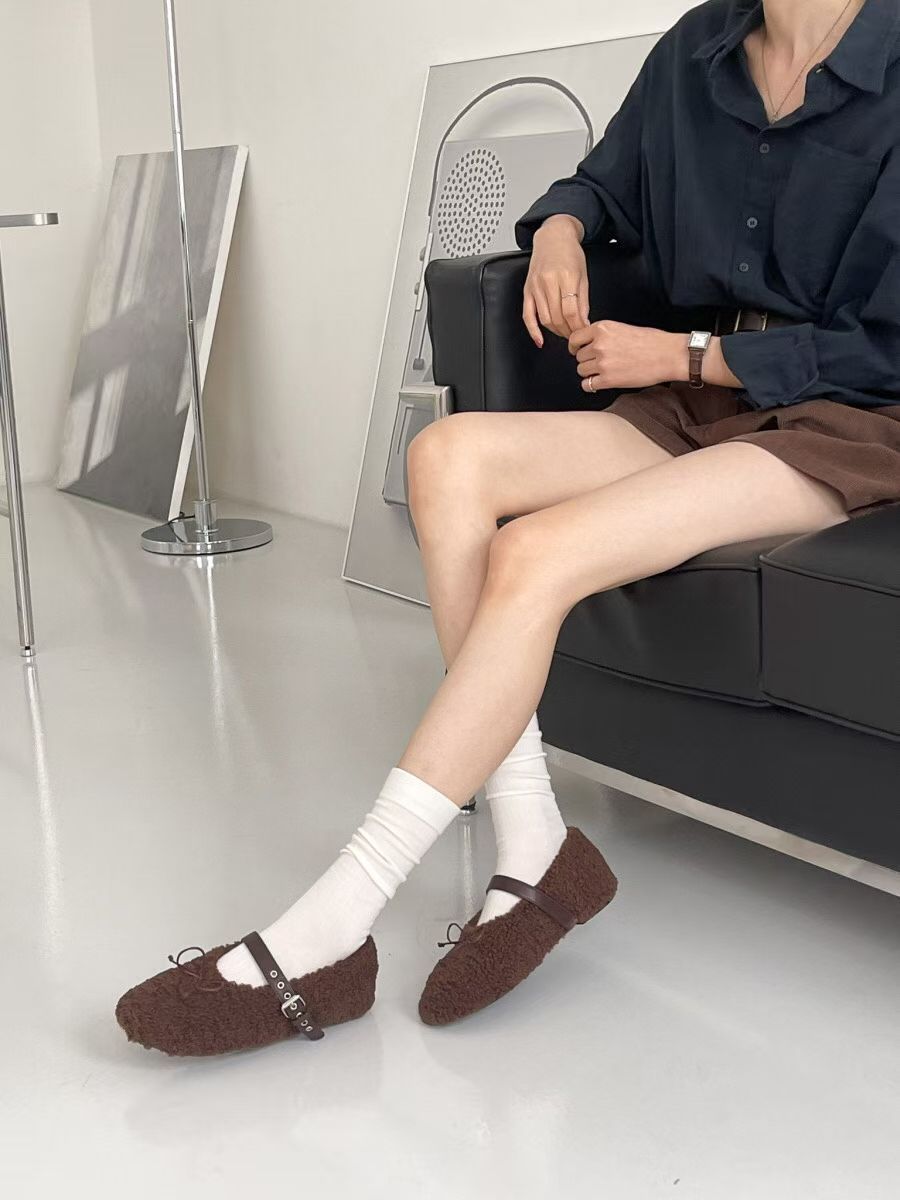 [ 🆕 私心超級愛!! 毛毛平底 Mary Jane] Momo Ballet Flats - 3 colours