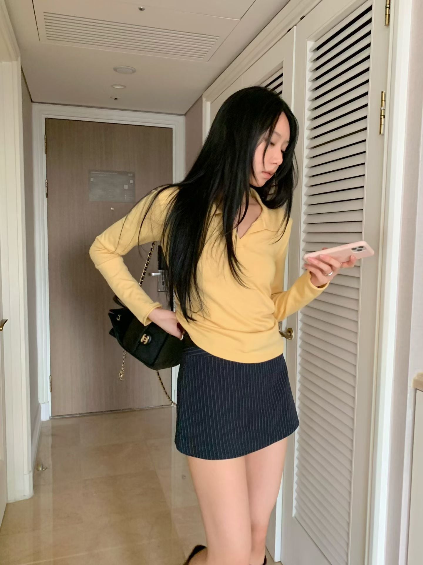 [ 🆕 簡約必備 𐙚⋆.˚ 直間短裙 ] Needa Mini Skirt Stripes - 2 colours