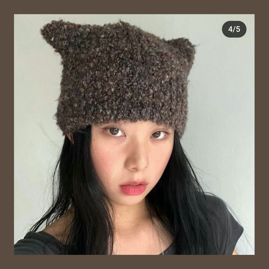 [ 貓貓耳仔~ 針織冷帽 ] Baby Cat Beanie - 5 colours