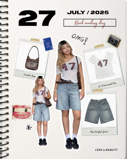 [  新品優惠 🆕 歐美慵懶風 好有 style!! ] 47 Oversized Tee - 3 colours
