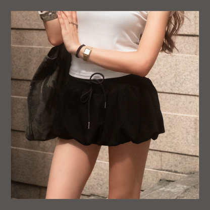 🆕 Bubble Hem Sweatshirt Mini Skirt - 2 colours