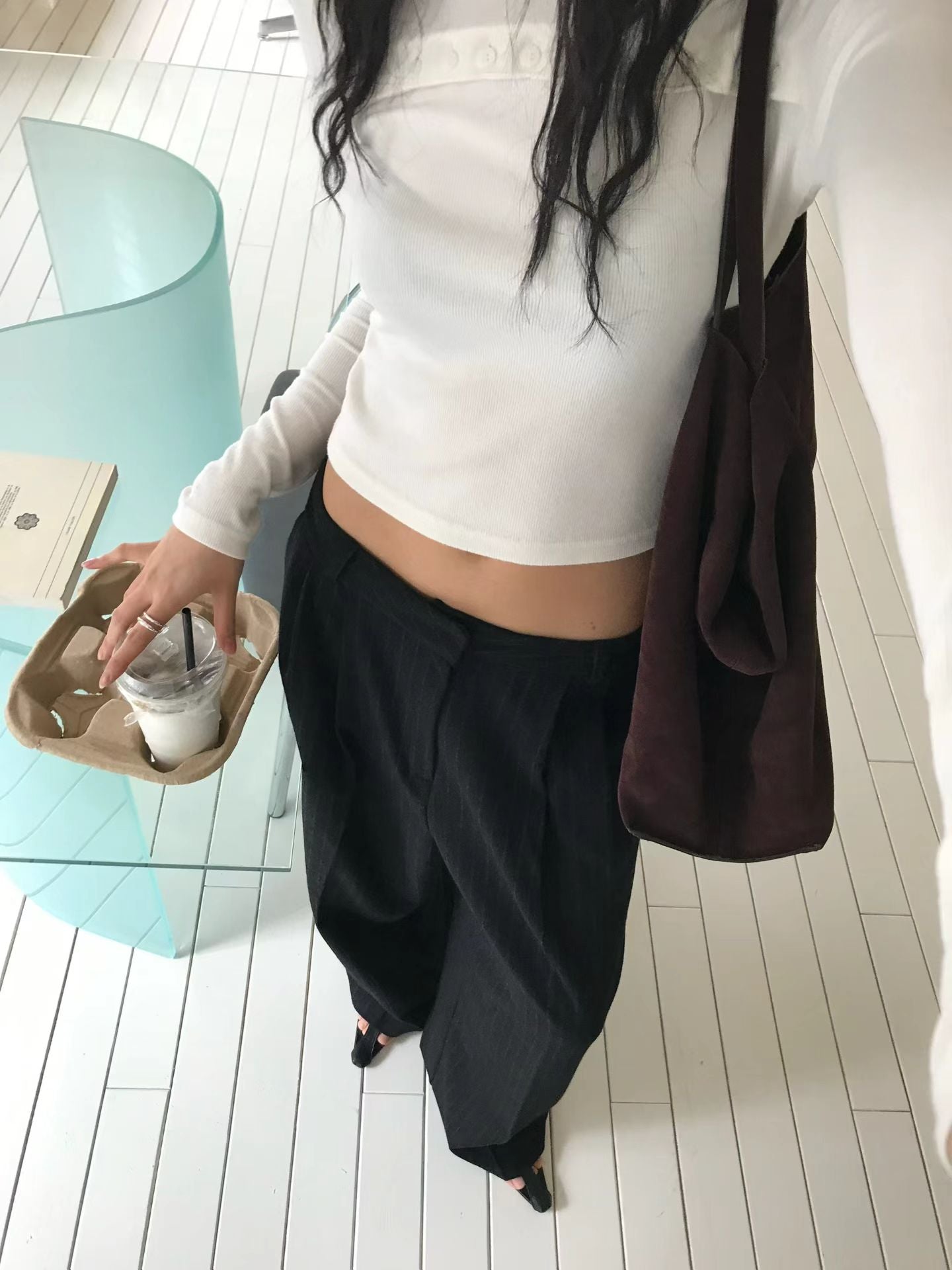 [ 🆕 簡約 & 小細節 ! 軟綿綿長袖 top ] Lock It Up Top - 3 colours