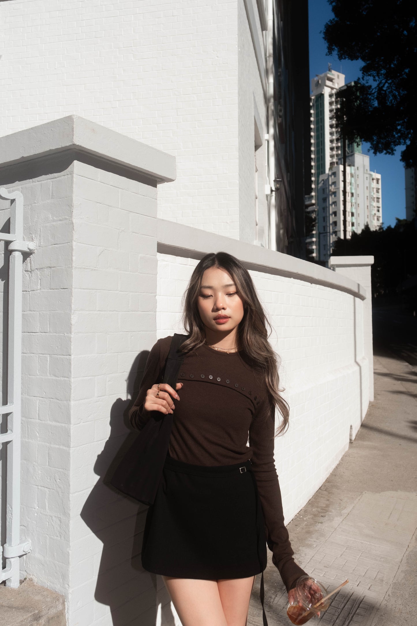 [ 🆕 簡約 & 小細節 ! 軟綿綿長袖 top ] Lock It Up Top - 3 colours