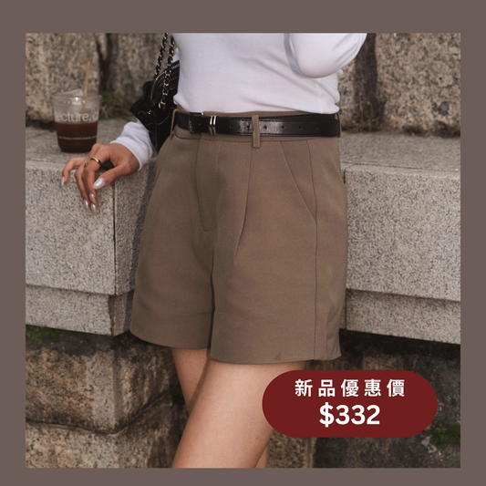 [ DAY 4 新品 - 秋冬版短西褲 (連皮帶) ] Amy's Amazed Shorts - 3 colours