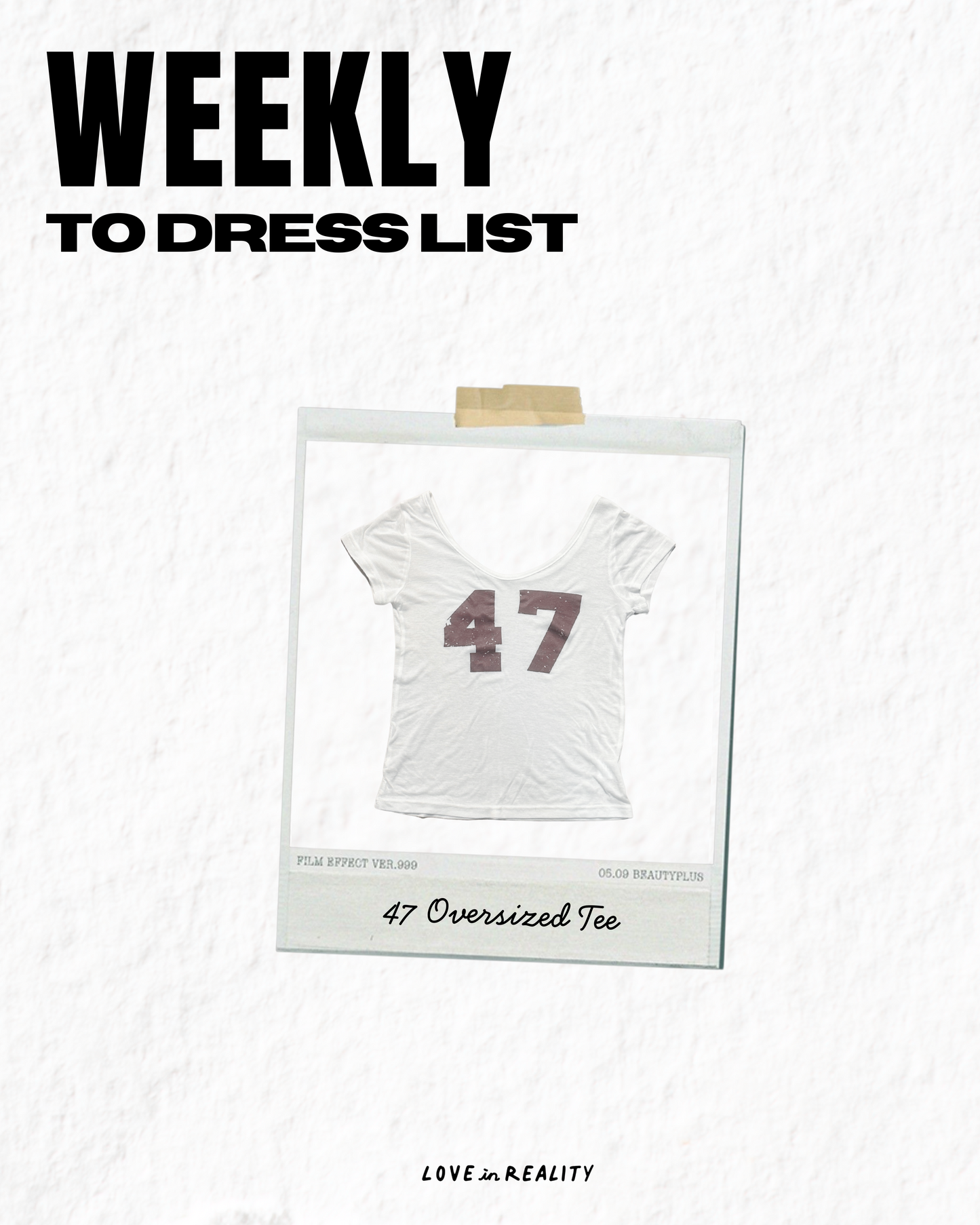 [  新品優惠 🆕 歐美慵懶風 好有 style!! ] 47 Oversized Tee - 3 colours