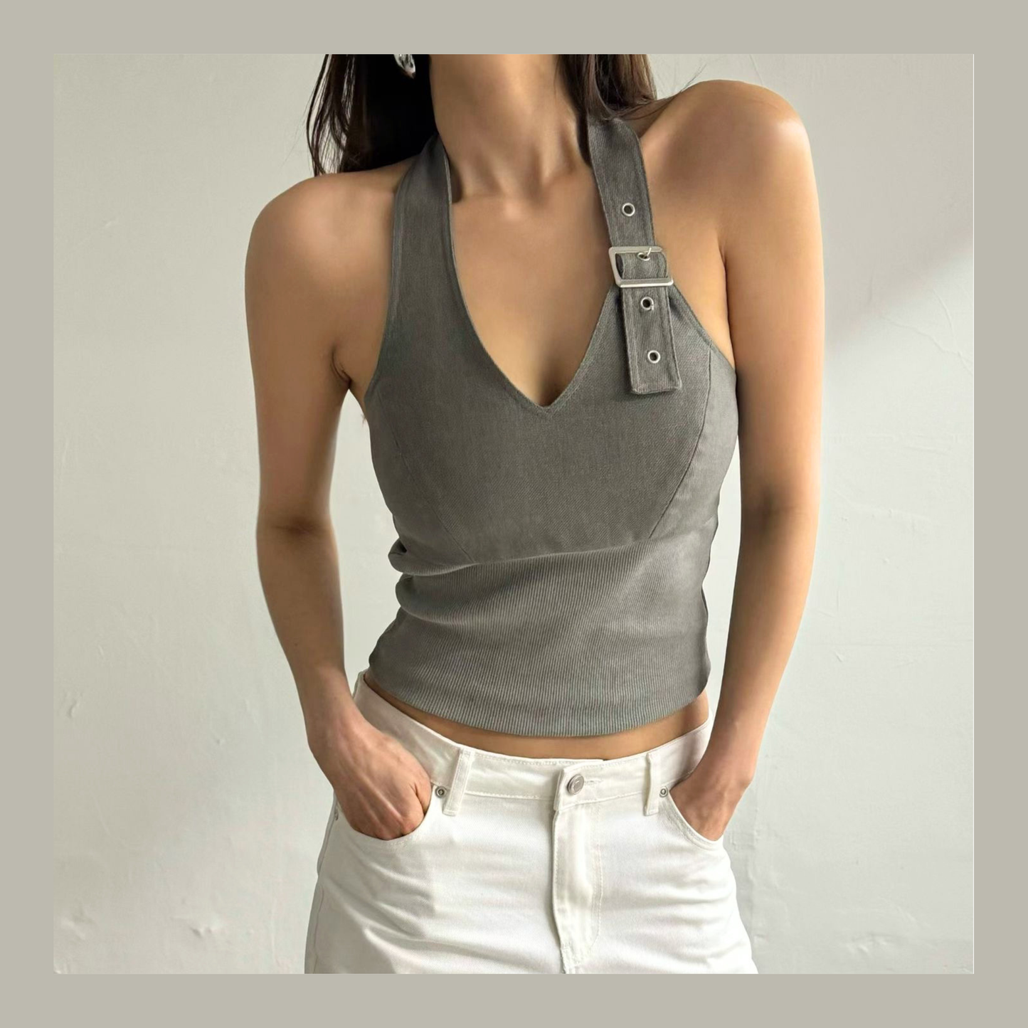 🆕 Lexi Buckle Halter Top - 4 colours