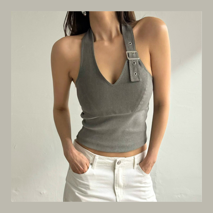 🆕 Lexi Buckle Halter Top - 4 colours
