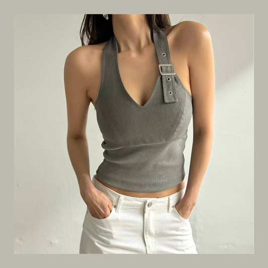 🆕 Lexi Buckle Halter Top - 4 colours