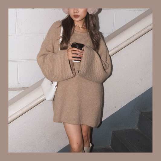 [ 羊毛針織寬鬆冷衫 ] Blankie Oversized Wool Sweater - 2 colours