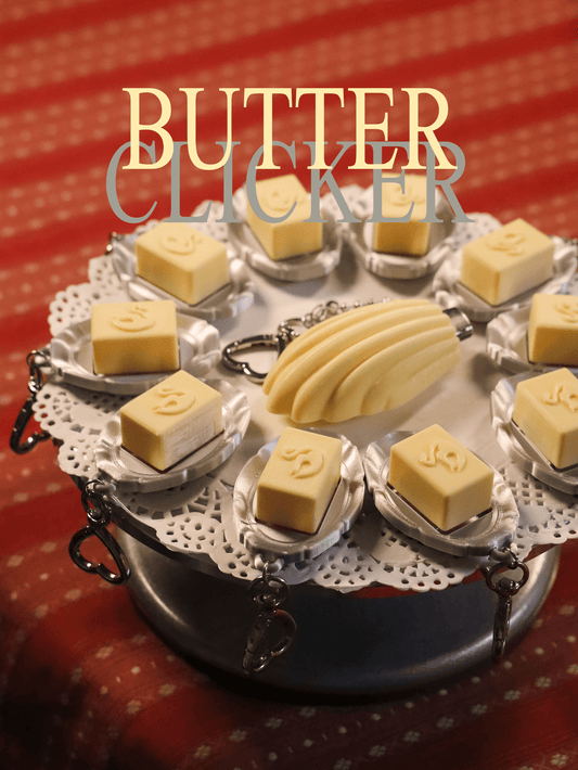 PetitSerie / Butter Fidget Clicker Keychain