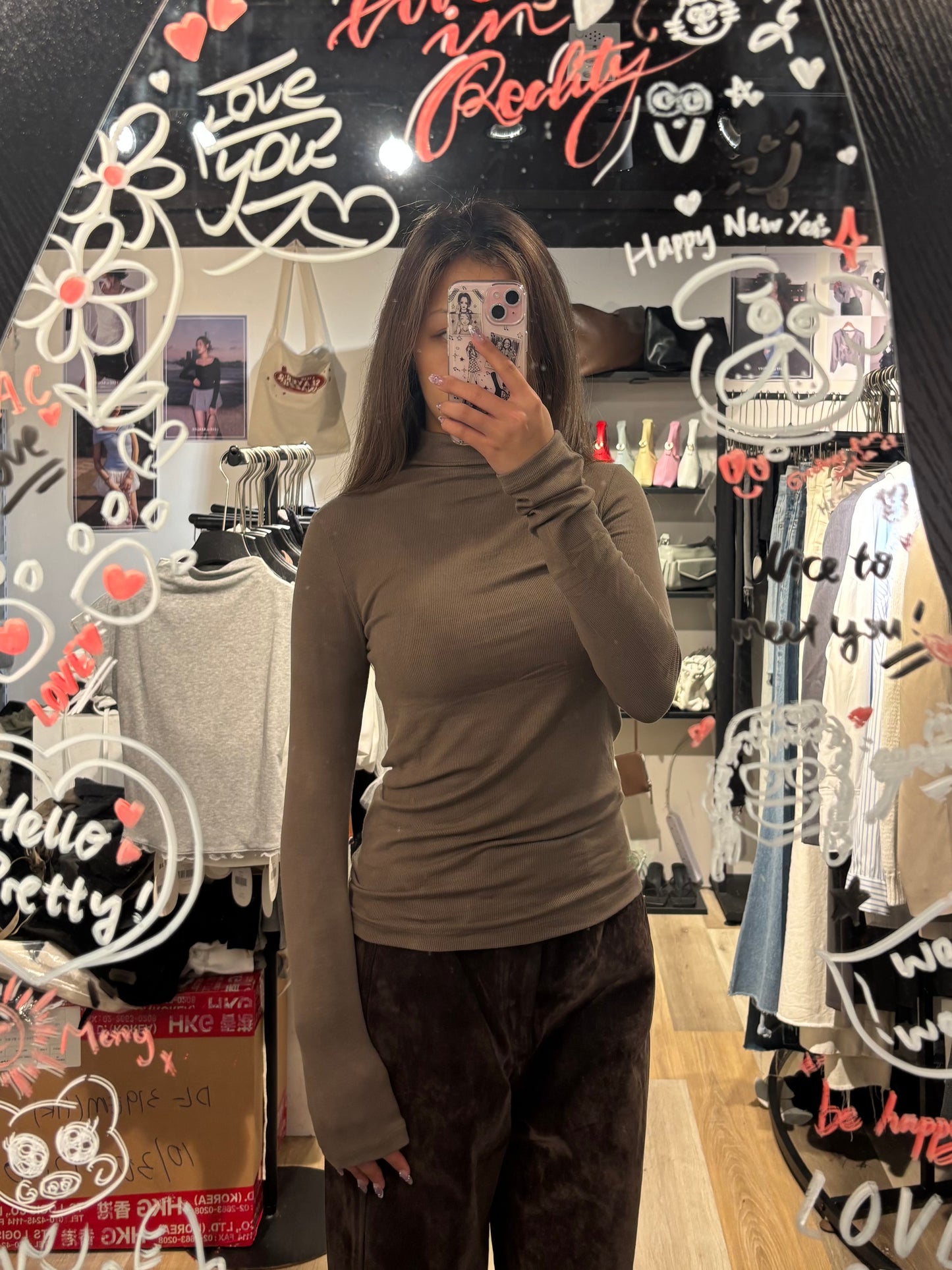 [ 🆕 軟糯~滑身~親膚~ 長款打底衫] Signature Soft Touch Turtle Neck Top - 3 colours