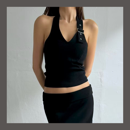 🆕 Lexi Buckle Halter Top - 4 colours