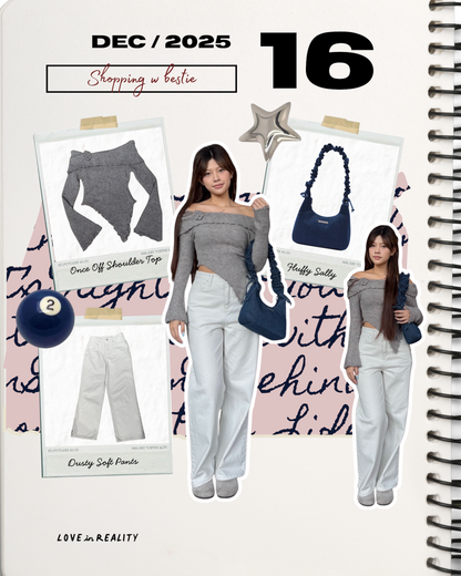 [ 🆕 有驚喜! 被毛毛包圍~ 超舒服直腳牛仔 ] Dusty Soft Pants - 3 colours