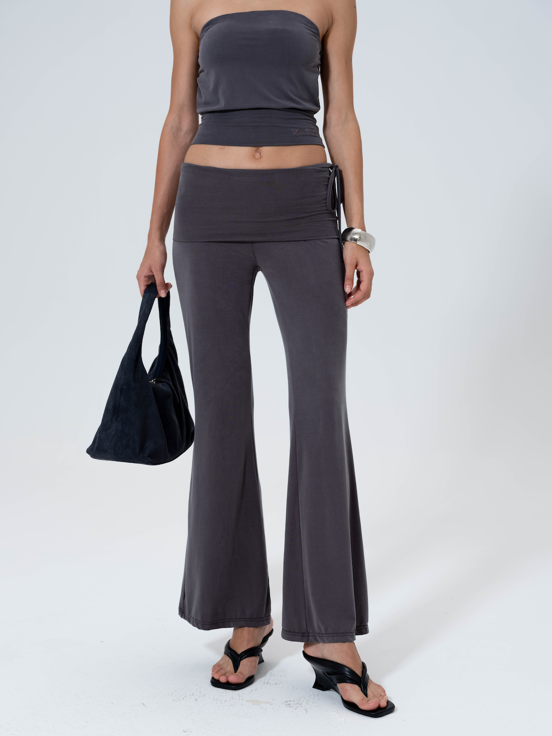 Luv Dept / Cloud-Soft Foldover Flare Pants