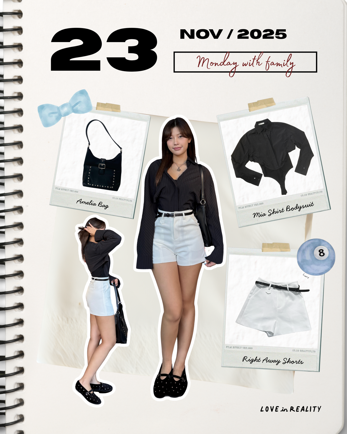 [NEW] Mia Shirt Bodysuit - 2 colours