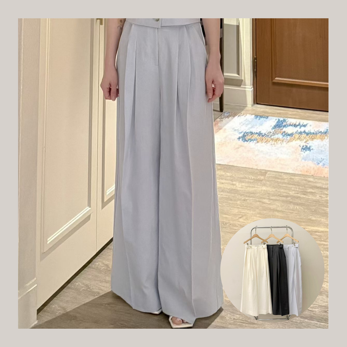 🆕 Tailored Wide-Leg Trouser - 3 colours
