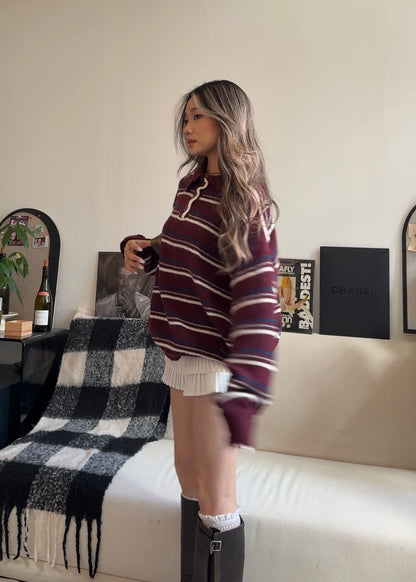 [ 🆕 歐美復古 miu miu 風 🍂 ] Vintage Style Soft Knit Sweater - 2 colours