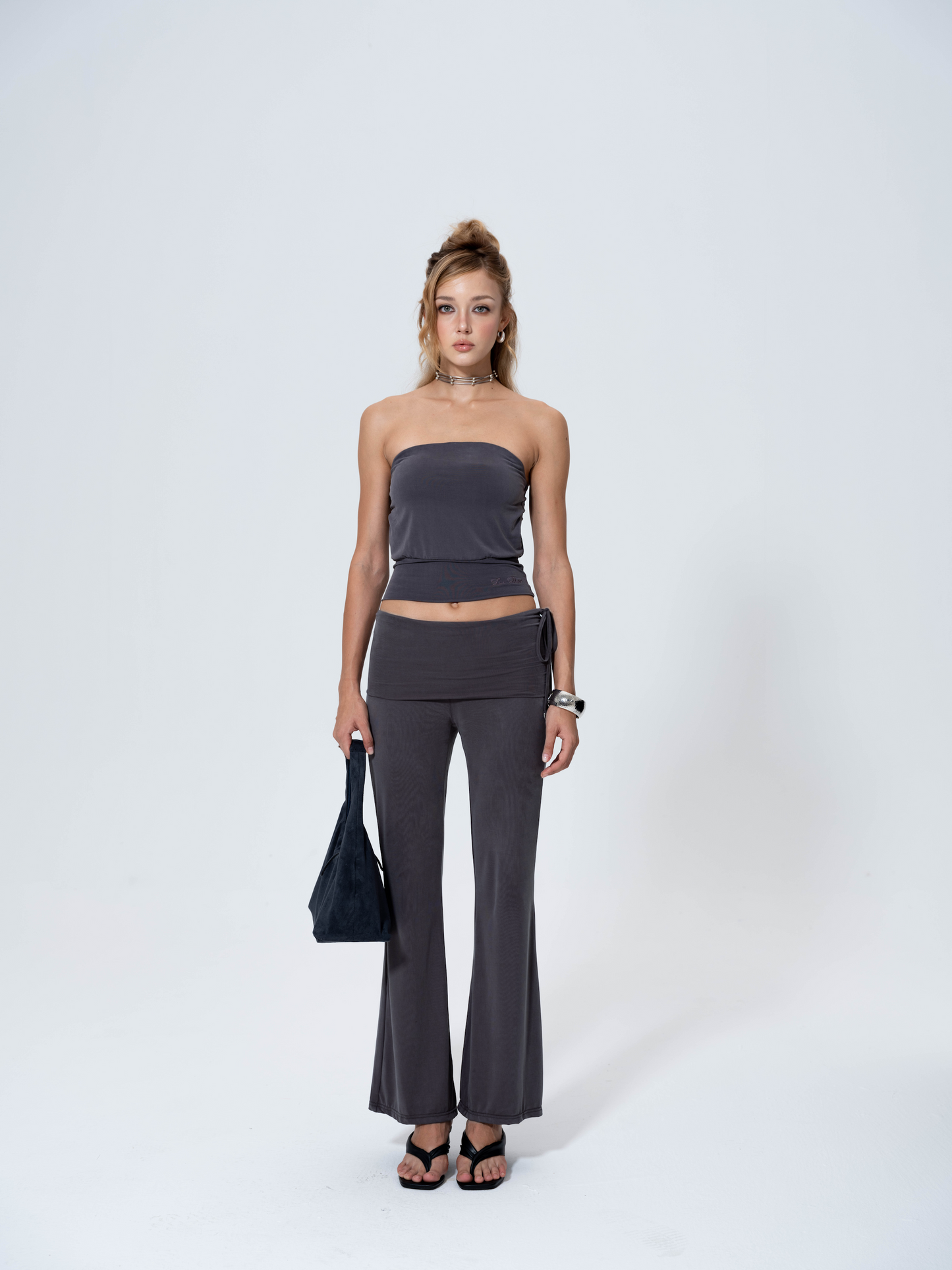 Luv Dept / Cloud-Soft Foldover Flare Pants