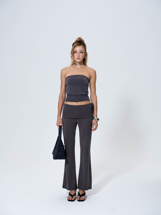 Luv Dept / Cloud-Soft Foldover Flare Pants