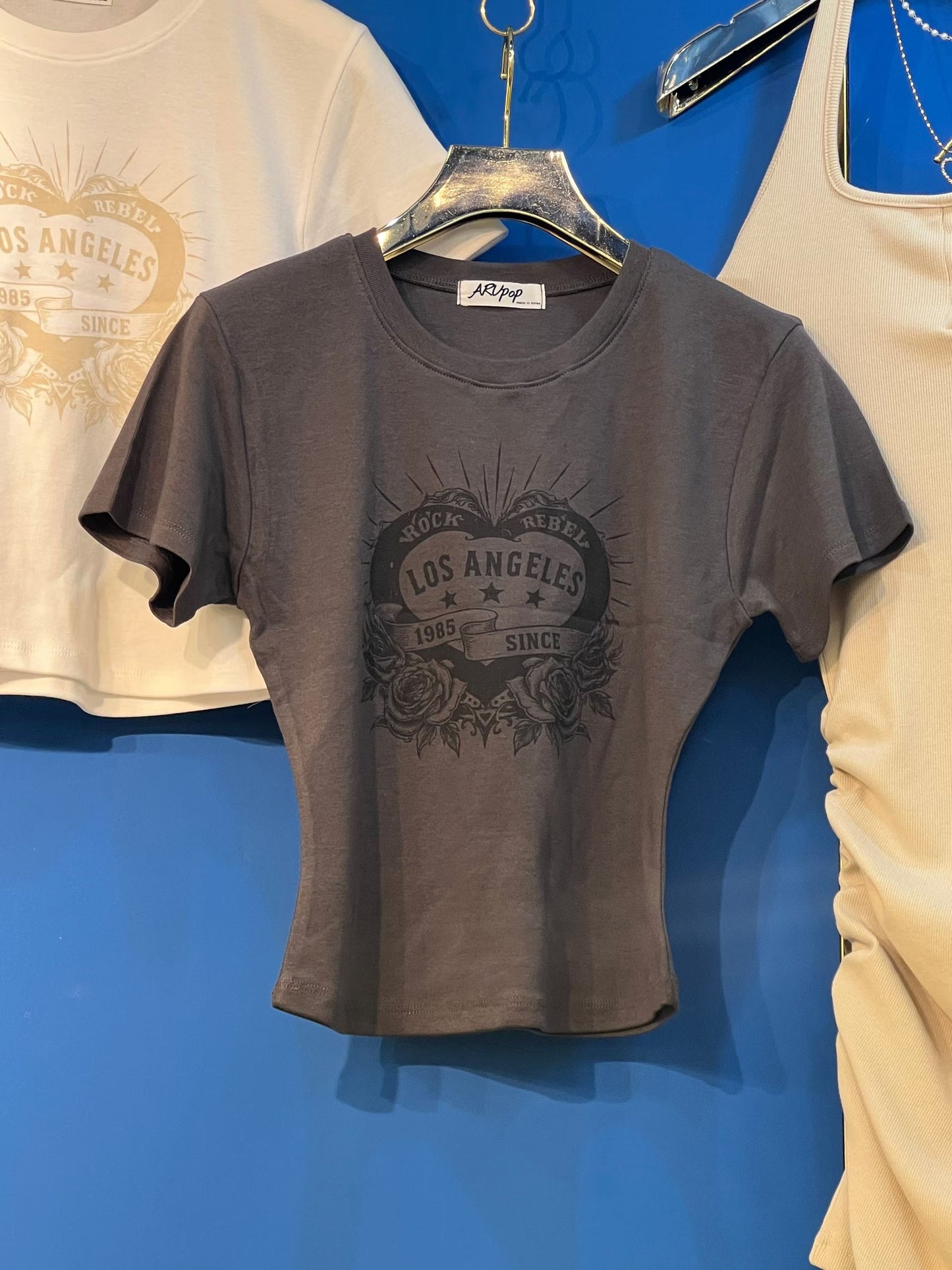 🆕 Los Angeles Graphic Baby Tee - 2 colours